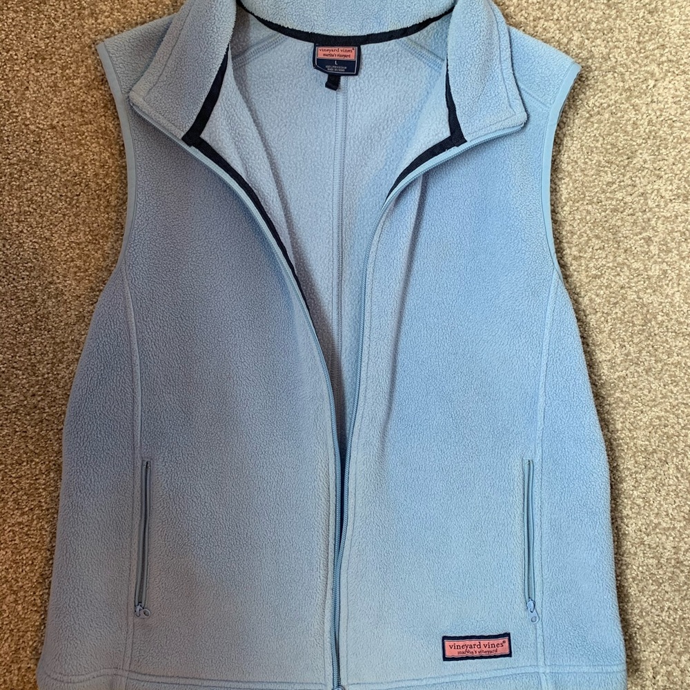 Vineyard Vines Vest Light Blue Size Large